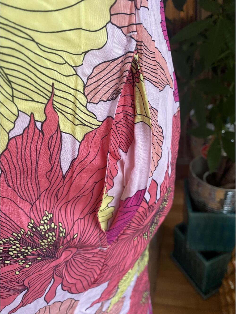 Joyspun Pink Floral Print Women's Maxi Dress Size XL - Picture 4 of 12